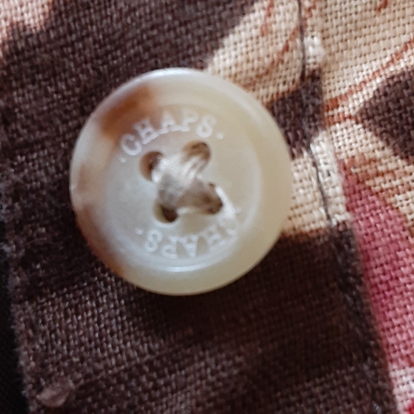 CHAPS, Linen Blend, Button Front Floral Pattern Midi Skirt Size 14 - Picture 10 of 10